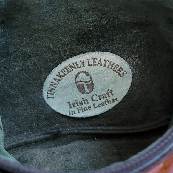 Tinnakeenly Leathers Irish Leather Coin Purse Celtic Dragon Knot Zip - Picture 4 of 10